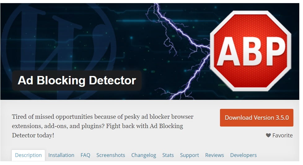Ad Blocking Detector